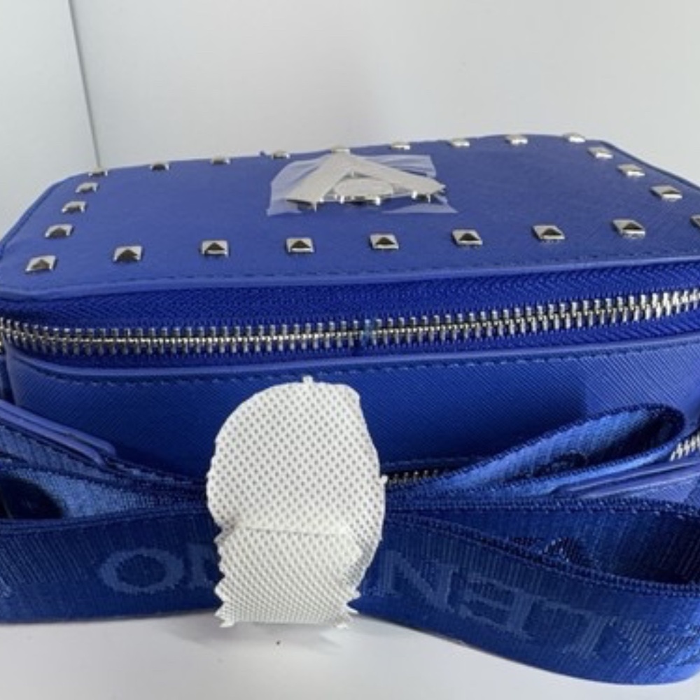 Valentino Orlandi Small Camera Crossbody Bag Electric Blue NWT - Picture 7 of 16